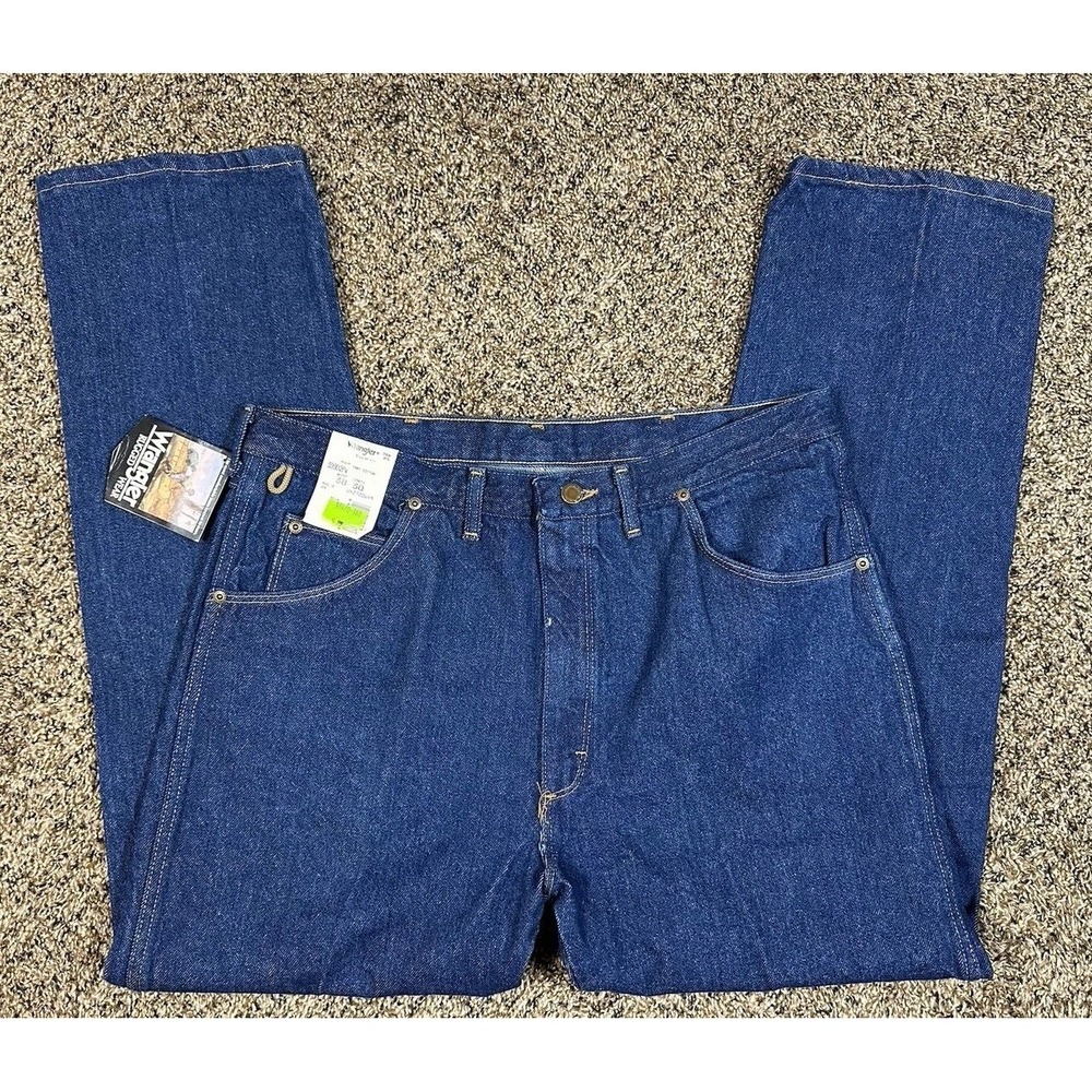 NOS Vintage 90s Wrangler Rugged Wear Deadstock Jeans Mens Size 38x30 Made In USA